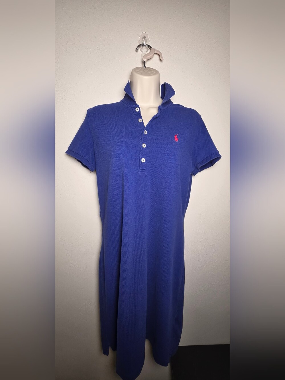Ralph Lauren Royal Blue Polo with Red Pony Embroidery